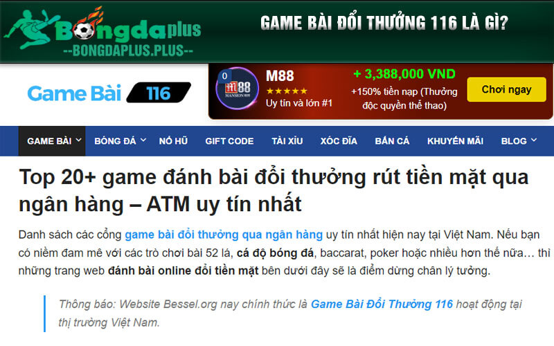 Game Bài Đổi Thưởng 116 Thu Phí Đăng Ký Có Thật Không? Game bài đổi thưởng 116 là gì?