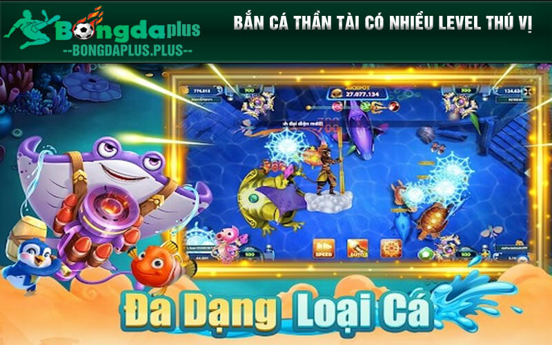 Bắn Cá Thần Tài Thu Hút Và Chất Lượng Nhất Tại Nhà Cái VN88 Bắn cá thần tài có nhiều level thú vị