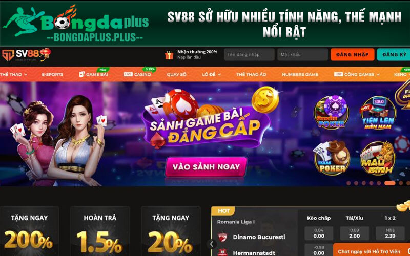 SV88 - Thế Mạnh Tạo Nên Thương Hiệu Triển Vọng SV88 sở hữu nhiều tính năng, thế mạnh nổi bật