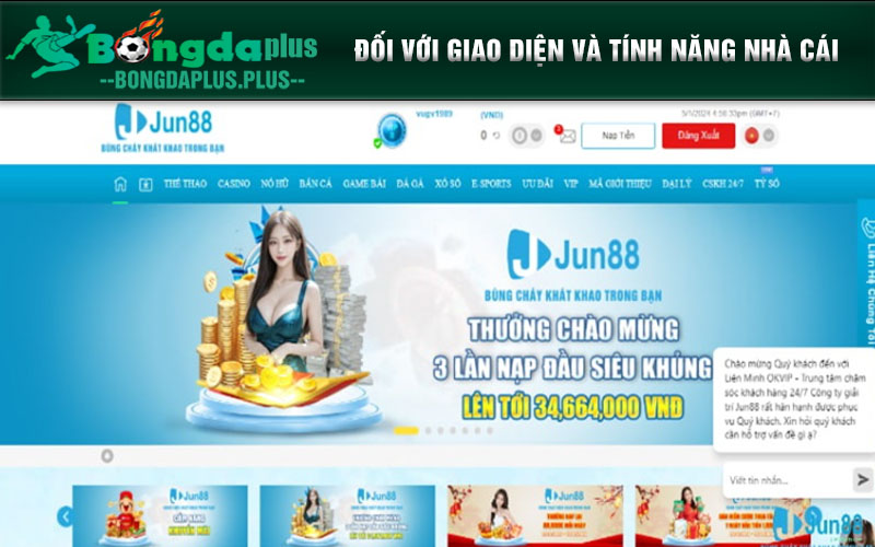 So Sánh K8cc Vs Jun88 - Đánh Giá Chất Lượng Chi Tiết Nhất Giao diện trang web K8cc và Jun88